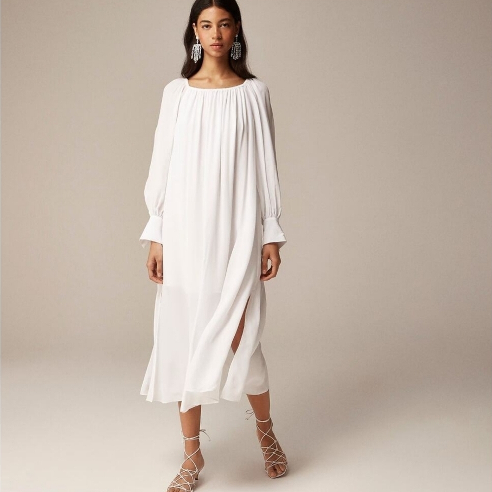 J Crew Collection Sheer Maxi Dress